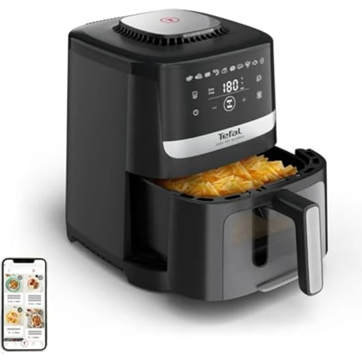 TEFAL Easy Fry Silence Vision XL, Fettlose Friteuse mit 5L Fassungsvermögen, ultra-leiser Betrieb und abnehmbaren Griff – Bild 1