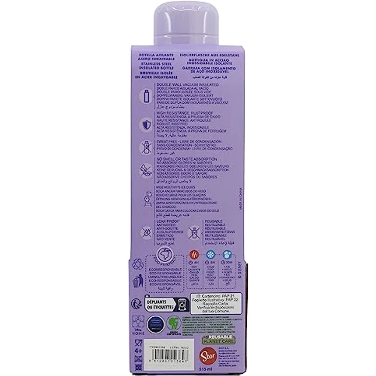 Stor THERMOSFLASCHE AUS EDELSTAHL 515 ML | STITCH PALMS, BPA-frei, offiziell lizenziertes Produkt – Bild 4