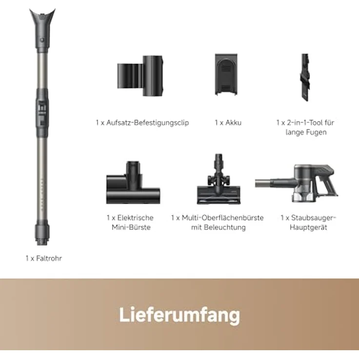 MOVA S2 Stielsauger, Akkubetrieb mit 460 Watt, 25.000 Pa Saugkraft, 60 Minuten Akkulaufzeit, 5-stufiges Filtersystem und integriertes LED-Display – Bild 11