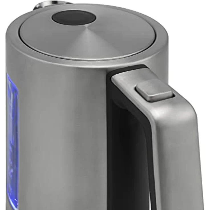 Princess Wasserkocher 3000W, kabellos, 1,7L, 360°-Basisstation, Wasserstandsanzeige, edelstahl, schwarz – Bild 5