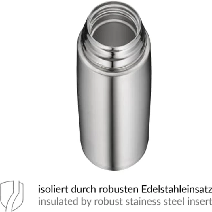 alfi isoTherm Perfect Trinkflasche, Isoliertrinkflasche, Isolierflasche,Thermosflasche, Edelstahl mattiert, 1 Liter – Bild 4