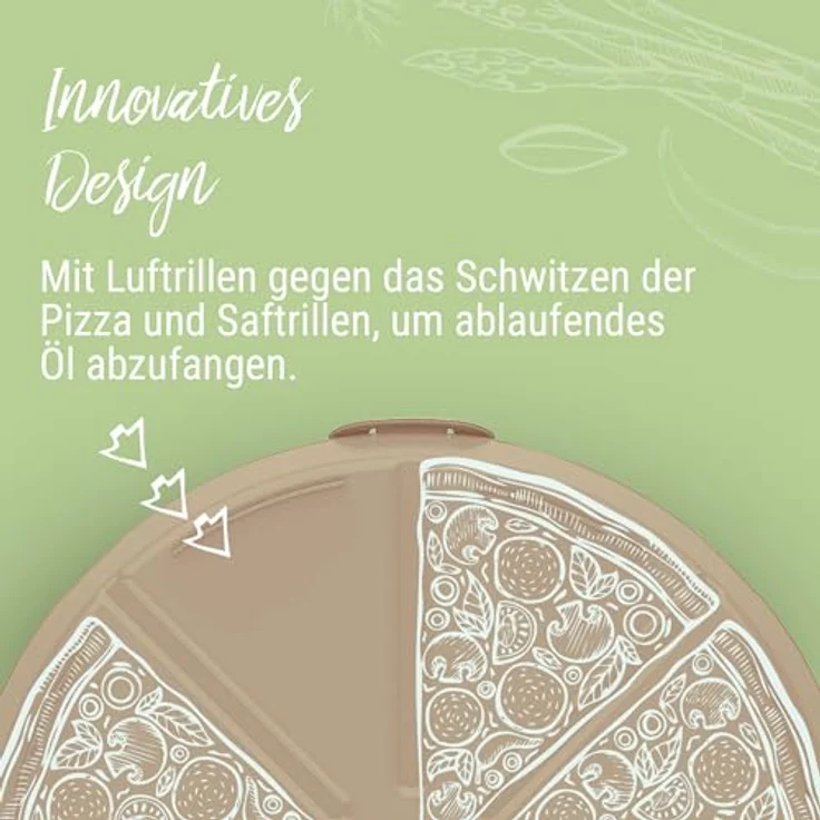 elasto Vorratsdose Pizzabox "ToGo", wiederverwendbare Schalentyp für umweltbewusste Nutzung, BPA-frei und spülmaschinenfest – Bild 3