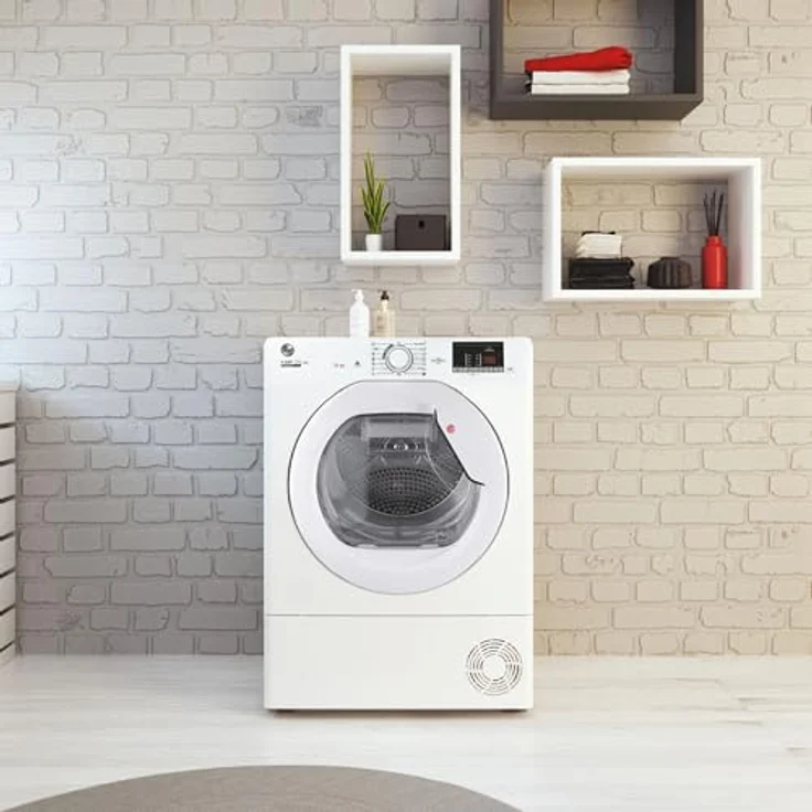 Hoover HLE H10A2DE-S Wärmepumpentrockner 10 kg mit AquaVision-System, EasyCase und NFC-Technologie, Weiß – Bild 7