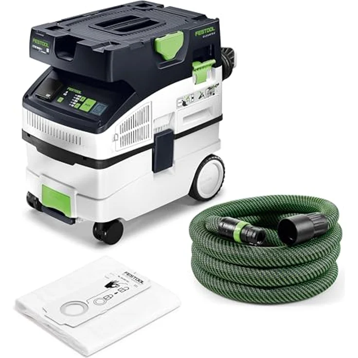FESTOOL Absaugmobil CTM MIDI I CLEANTEC 578301, Nass-Trocken-Sauger mit 15 L Behältervolumen, Bluetooth®-Autostart und Staubklasse M – Bild 1