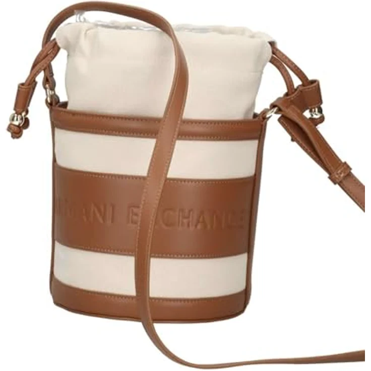 Armani Exchange Marisol Mini Bag, Umhängetasche aus 100% Leder, 17 cm, braun – Bild 4