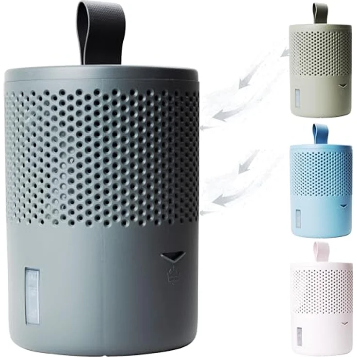 ABSODRY Duo Family - Luftentfeuchter Wohnung ohne Strom - gegen Schimmel - Dehumidifier - Grau – Bild 1