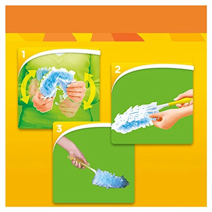 Swiffer Staubmagnet Set (1 Griff und 3 Staubmagnet Tücher), 3 Stück – Bild 4