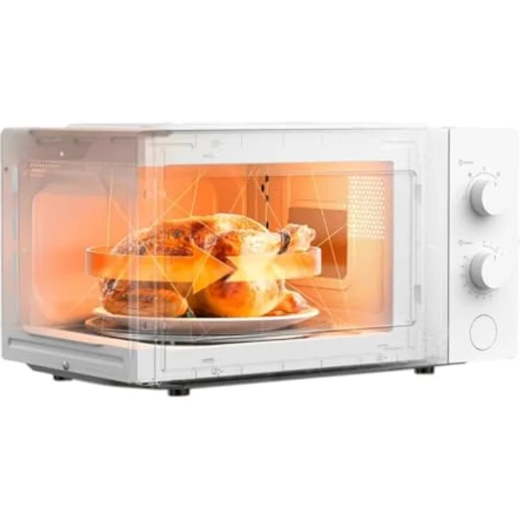 Xiaomi Microwave Oven, Mikrowelle, 700 W Leistung, 5-stufige Leistungsregelung, 360°-Konvektionserwärmung, 20 Liter, Weiss – Bild 3