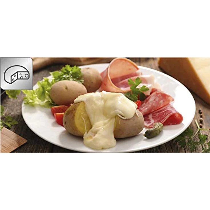 Tefal Raclette Colormania 3-in-1 Raclette für Grill und Crêpe, Antihaftbeschichtung, Easy Plus, 8 Schälchen, spülmaschinenfest, 1050 W, Stahlblau RE310401 – Bild 7