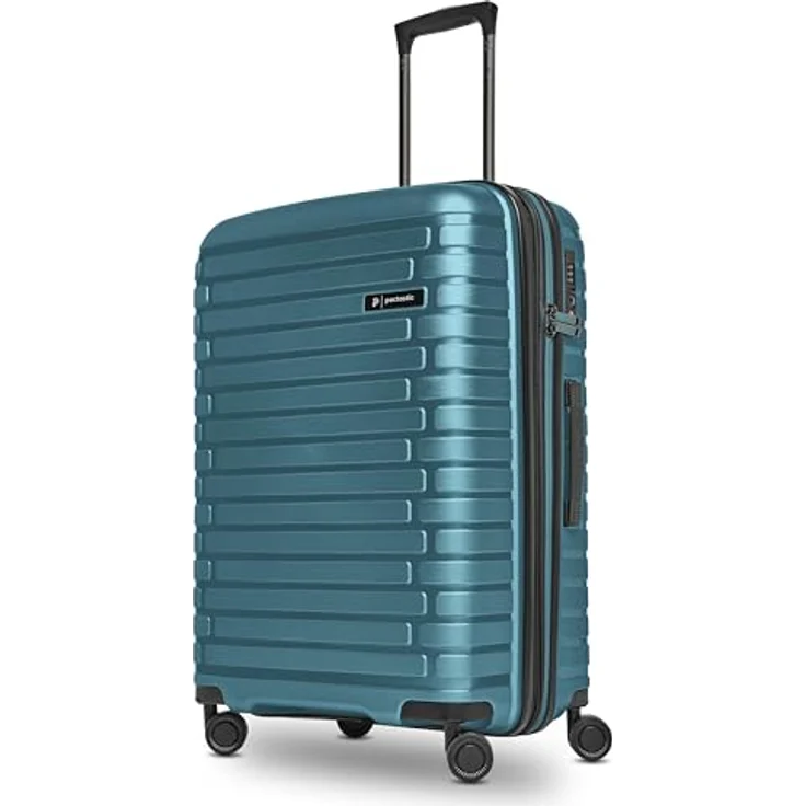 Pactastic Hartschalen Check-in Koffer | Mittelgroßer Trolley 45 x 25 x 66 cm von 67 auf 75 Liter erweiterbar | aus hochwertigem Polypropylen | 4 Doppelrollen & TSA-Schloss (Collection 04) – Bild 1