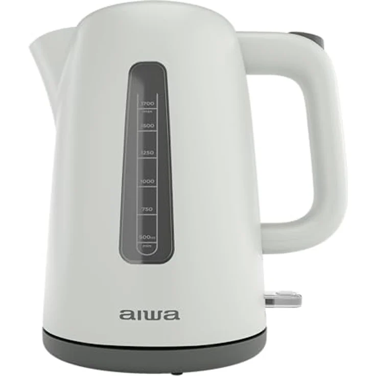 AIWA MIZUCHI AKT-2000 Wasserkocher, 1,7L, 2200W, kabellos, 360°-Sockel, Strix-System, abnehmbarer Filter, BPA-frei, weiß – Bild 1