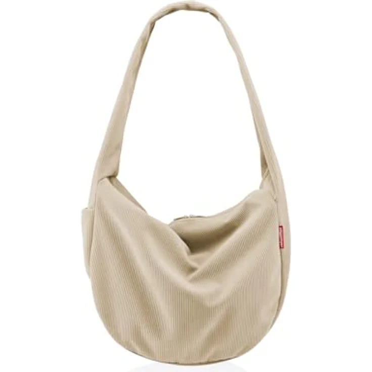 reisenthel Moonbag Schultertasche, beige, 48 cm x 14 cm x 33 cm, 100% Polyester – Bild 4