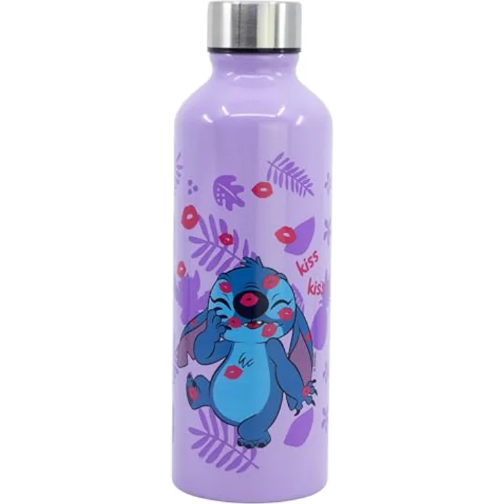 Lilo & Stitch Aluminium Trinkflasche 755 ml – Robuste, auslaufsichere Kinderflasche im Stitch Design