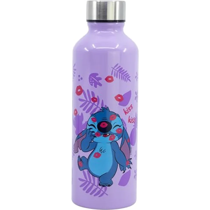 Lilo & Stitch Aluminium Trinkflasche 755 ml – Robuste, auslaufsichere Kinderflasche im Stitch Design – Bild 1