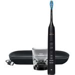 Philips Sonicare DiamondClean 9000 HX9911/09 Elektrische Schallzahnbürste mit App, Ultraschall-Zahnbürste, Schwarz, Integrierte Batterie, C3 Premium Plaque Defense