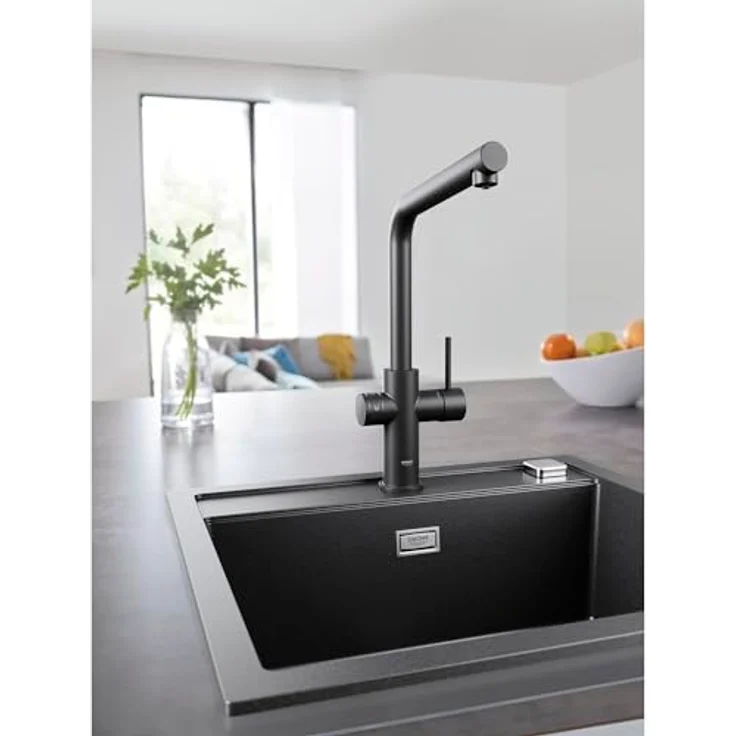 Grohe Blue Home, Wasserfilter Standard, Schwarz, Hebelgriffe, Typ L, Keramik, versandkostenfrei – Bild 3