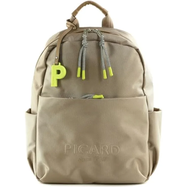 Picard Daypack Lucky One, Sportlicher Rucksack aus robustem Nylon mit cleverer Fächeraufteilung, schwarz