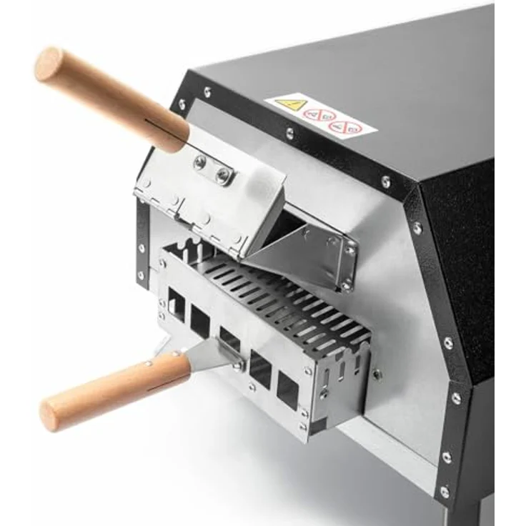 InnovaGoods Pellet-Pizzaofen Pizzahven, Edelstahl, Hitze bis 500 °C, mit Zubehör und integriertem Thermometer – Bild 2