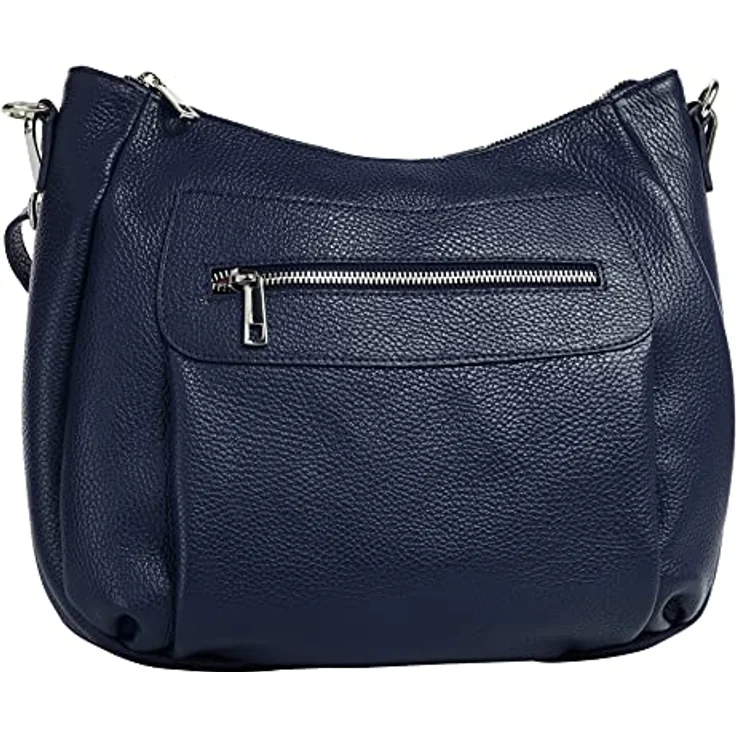 Samantha Look Umhängetasche, echt Leder, Made in Italy, mattes Finish, 7 Zoll Smartphonefach, braun – Bild 3