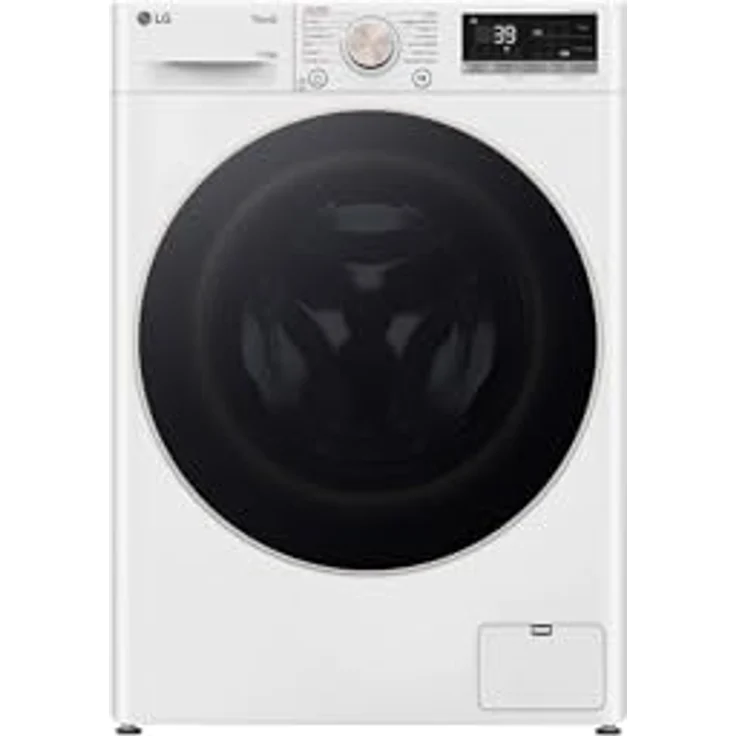 LG D4R7011TSWG Waschtrockner Freistehend, 11 kg Wasch- und 6 kg Trockenkapazität, 1400 U/min, Inverter Direct Drive, Schwarz-Weiß, Energieeffizienzklasse D – Bild 1