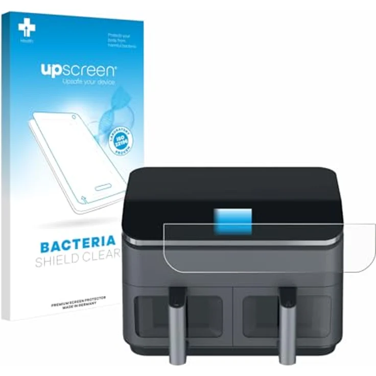 upscreen Bacteria Shield Schutzfolie für Cosori CAF-R9, Klare antibakterielle Displayschutzfolie, kratzfest und blasenfrei – Bild 1