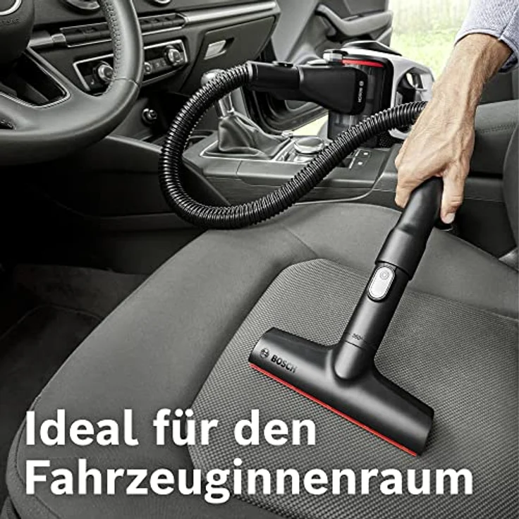 Bosch XXL-Polsterdüse BHZUXXLN, geeignet für Unlimited 6, 7 und 8 Akku-Staubsauger, 360° Rotation, ideal zur Fahrzeug-Innenreinigung, schwarz – Bild 3