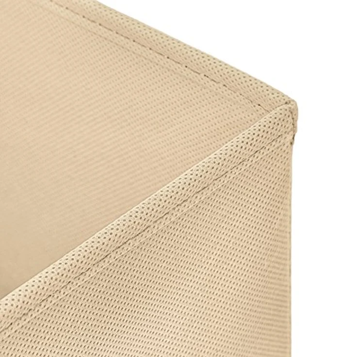 1 Stück Faltbox Creme 28 x 28 x 28 cm Aufbewahrungsbox faltbar – Bild 3