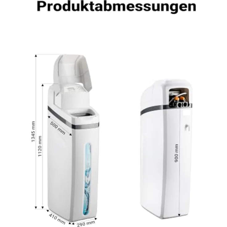 Naturewater Wasserenthärtungsanlage 2000 l/h, automatische Entkalkungsanlage mit 25 l Harztank und Ionenaustauscher – Bild 3