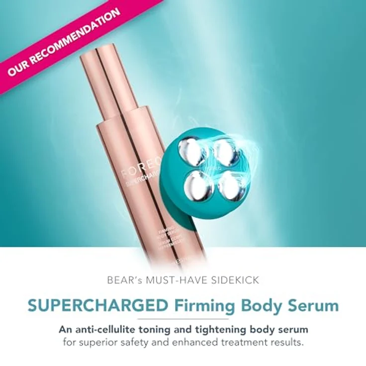 FOREO BEAR™ 2 body Evergreen, Mikrostrom-Massagegerät für straffe Haut und Muskeltraining, 10 Intensitäten, ergonomisches Design – Bild 4