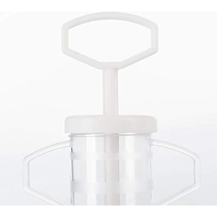 Westmark Garnierspritze mit 5 Verschiedenen Form-Tüllen, Füllvolumen: 100 ml, Kunststoff, Transparent-Weiß, 30772270 – Bild 8