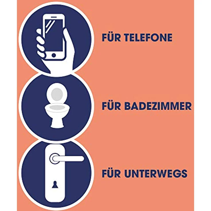 Sagrotan Feuchte Tücher zur Desinfektion – In praktischer Reisegröße für die schnelle hygienische Reinigung unterwegs – 5 x 15 Feuchttücher, einzeln verpackt – Bild 5
