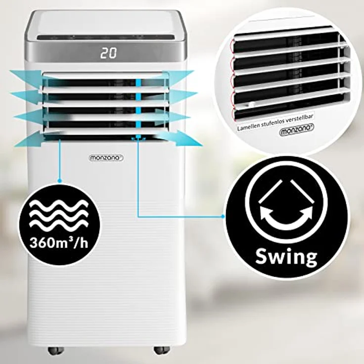 Syntrox 4in1 Luftkühler Breeze mit Touch Panel + Fernbedienung – Bild 5