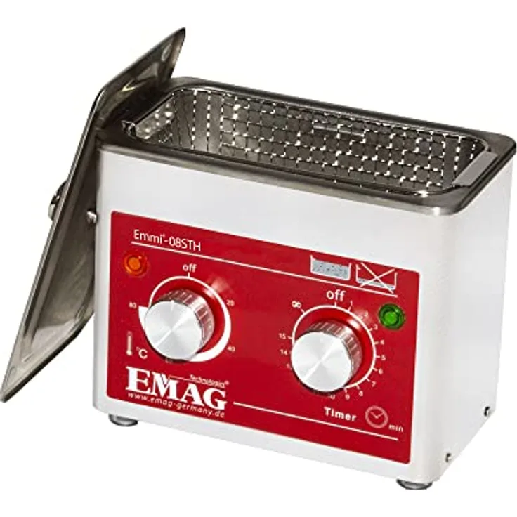 Emag Emmi-08sth, Ultraschallreiniger aus Edelstahl, 08 Liter Fassungsvermögen