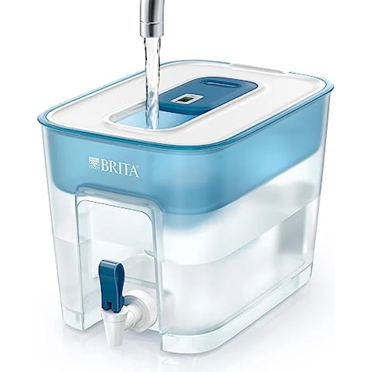 BRITA Wasserfilter Flow inkl. 1 MAXTRA+ Filterkartusche – XXL Tischwasserfilter mit Zapfhahn zur Reduzierung von Kalk, Chlor und geschmacksstörenden Stoffen – Bild 6