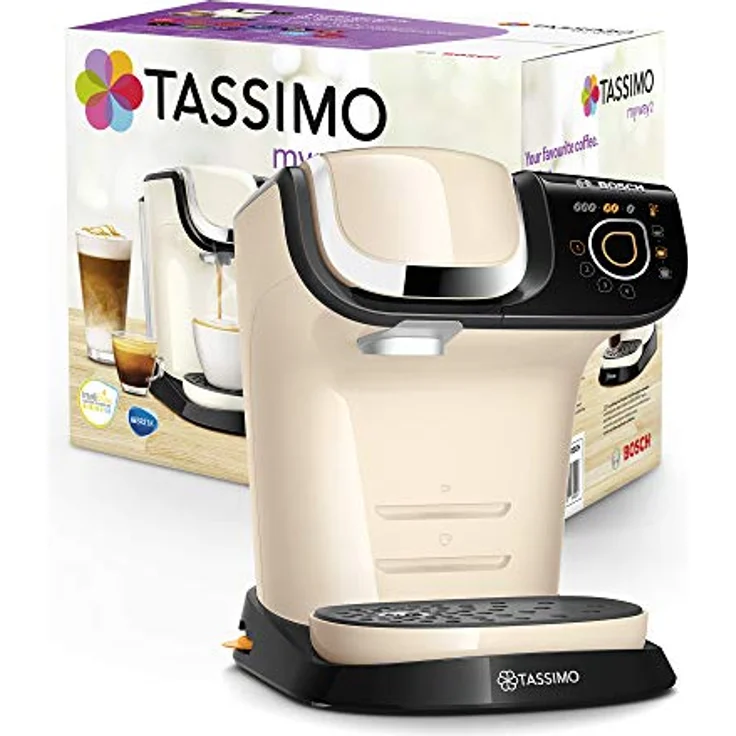 Bosch TAS6507 Tassimo My Way 2 Kapselmaschine, über 70 Getränke, Personalisierung, vollautomatisch, BRITA Wasserfilter, 1500 W, creme – Bild 2