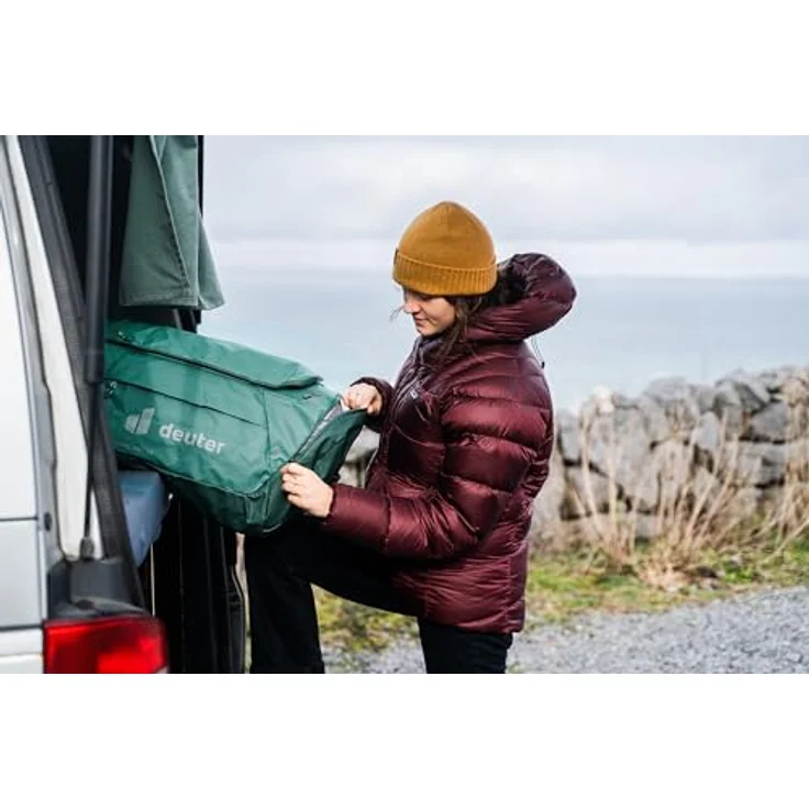 Deuter Duffel Pro 60, Weekender Reisetasche aus 100% Polyester, 66 cm, grün – Bild 8