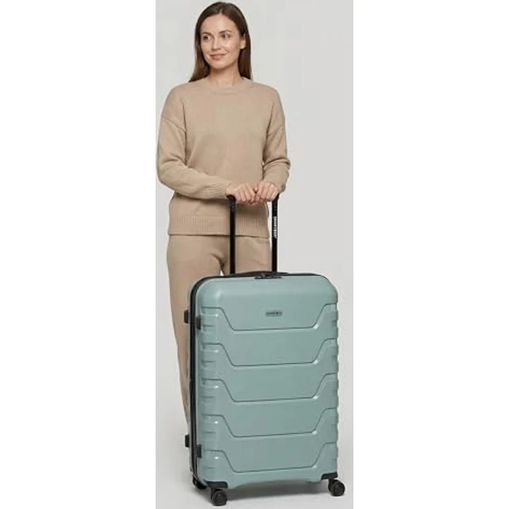 Smartbox Großer Koffer XL Erweiterbar 76 cm, 111–120L Hartschalen Trolley aus Polypropylen, leicht, mit TSA Schloss und 4 Doppelrollen (Edition 01) – Bild 4