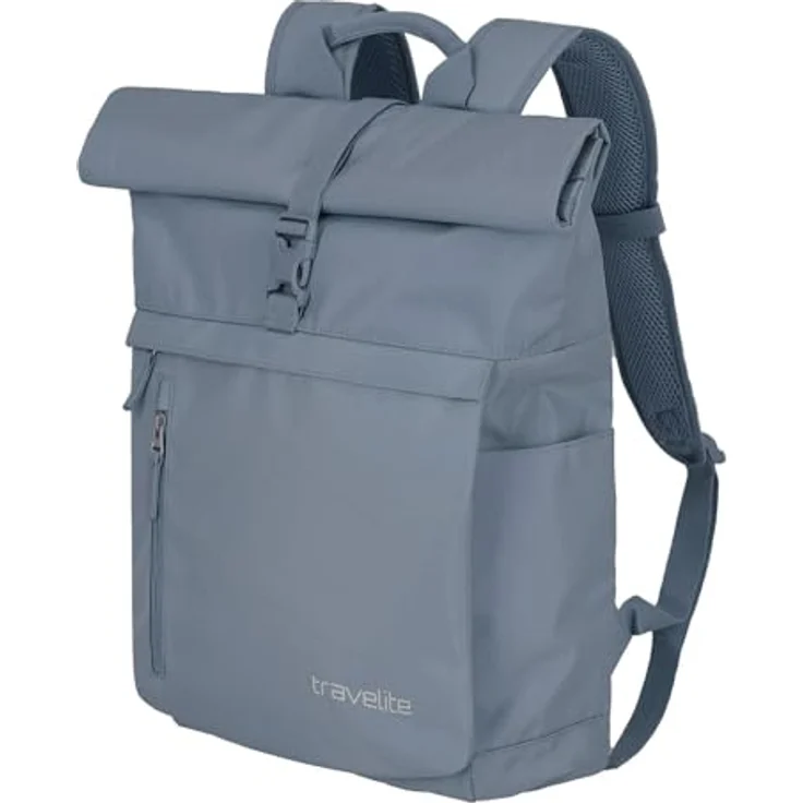 travelite BASICS Rollup Rucksack, Freizeitrucksack mit Laptopfach bis 15,6 Zoll, atmungsaktive Rückwand, in Trendfarben erhältlich – Bild 4