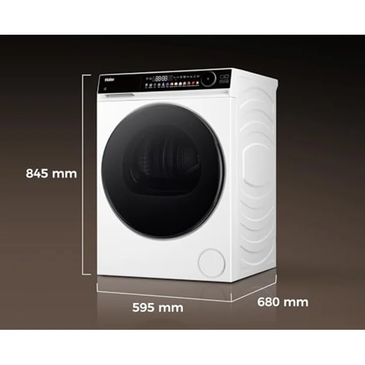 Haier HD90-B667U1, Wärmepumpentrockner 9kg mit hOn-App, Knitterschutz, Weiß – Bild 10