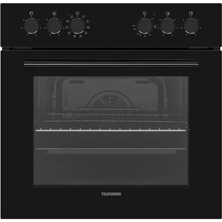 Telefunken ECH65A-B2 Einbauherd-Set, Elektro-Herd-Kochfeld-Kombination mit 4-Zonen Glaskeramik-Kochfeld, 65 Liter Backofen mit Grill und Umluft, Edelstahl, 60 cm – Bild 3