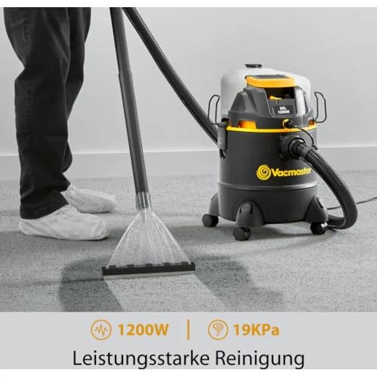Vacmaster VKM1220PF, 3-in-1 Teppichreinigungsgerät mit 1200 W, Nass-Trockensauger und Dual-Tank, schwarz – Bild 2