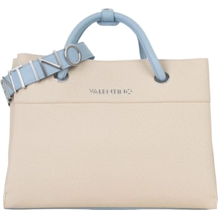 Valentino Alexia Summer Shopper Tasche, 35 cm, blau, 100% Polyurethan – Bild 2