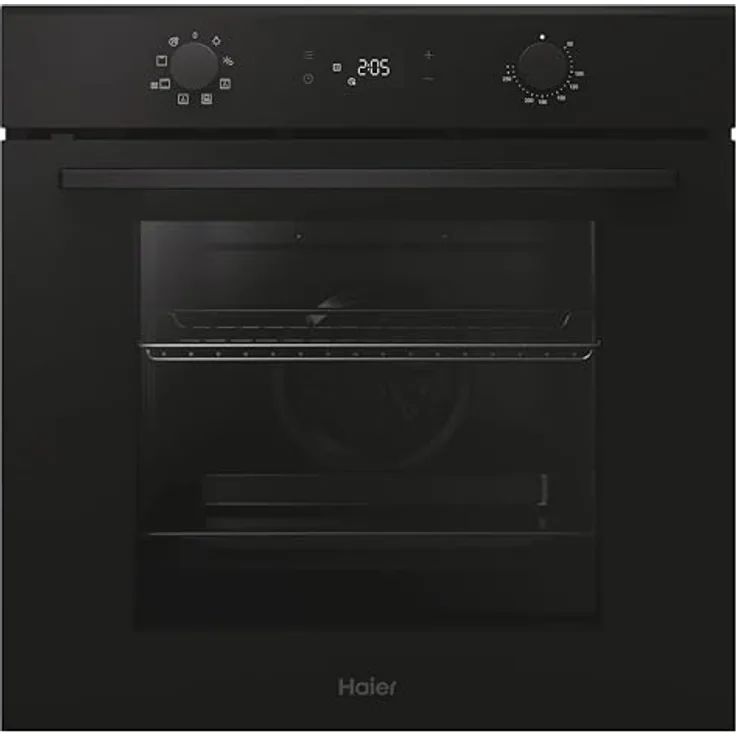 Haier ID SERIE 2 H6 ID2P3T1HTB Einbau-Backofen in Schwarz, A+, 78 Liter, 9 Funktionen, Umluft Beheizung mit Grill, Hydrolyse-Reinigung, Teleskopauszug