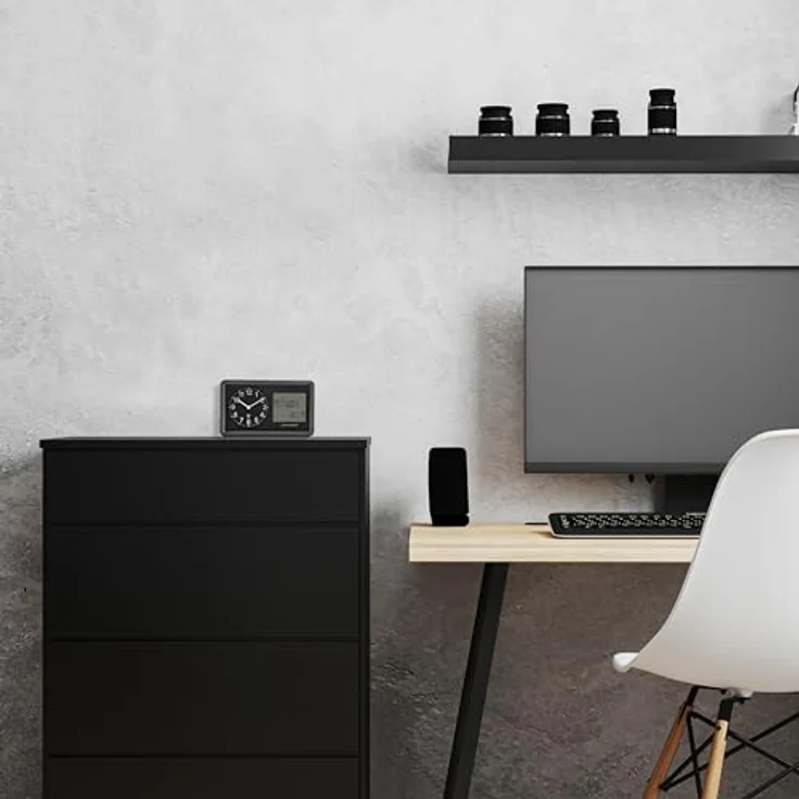 TFA, Wanduhr, 60.3552.01 analoge Funkuhr mit Kalender Wecker Seniorenuhr Wochentag Deutsch – Bild 4