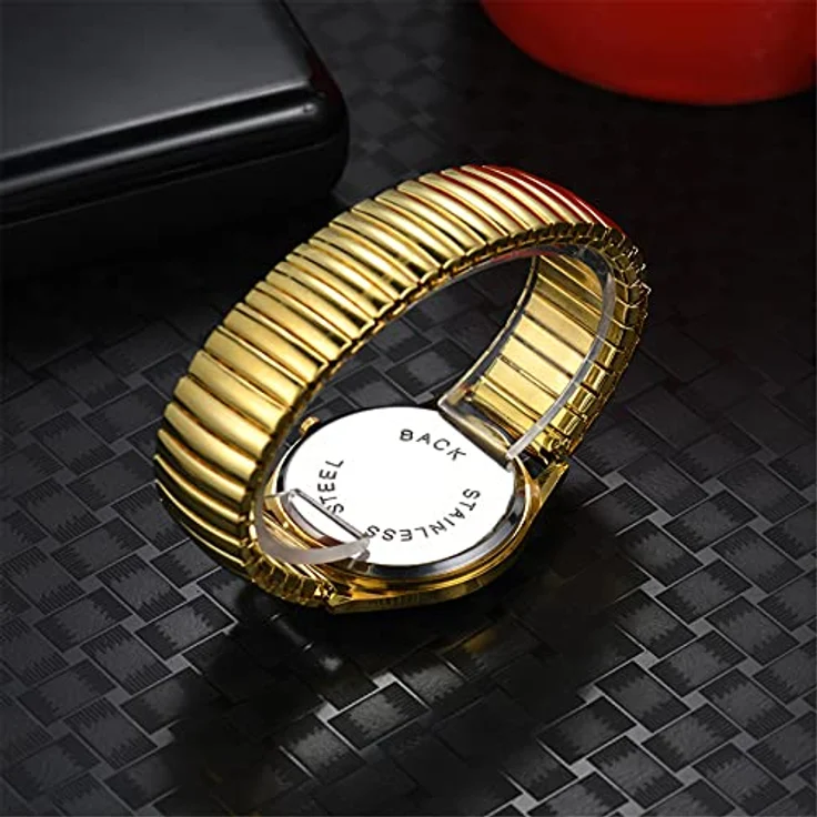 Avaner Armbanduhr mit großem Zifferblatt, elegante Herrenuhr und modische Damenuhr mit elastischem Edelstahl-Armband, wasserdichte Analog Quarzuhr für Männer und Frauen – Bild 3