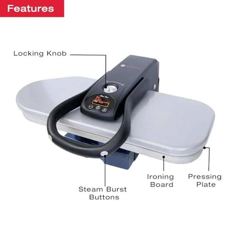 Singer Intelligente Dampfpresse, 66 cm, Singer Intelligente Dampfpresse 91,4 cm, Singer 50,8 cm, Singer 50,8 cm, Singer ST-07A – stabile Oberfläche für Singer SP550 Dampfpresse 26'' grau – Bild 2