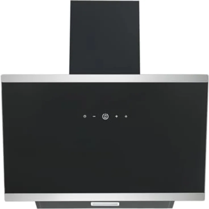 PKM KHS20-60H Kopffreihaube A+ Glas Dunstabzugshaube schwarz 60cm - PKM Dunstabzugshaube mit Aktivkohlefilter und LED-Beleuchtung