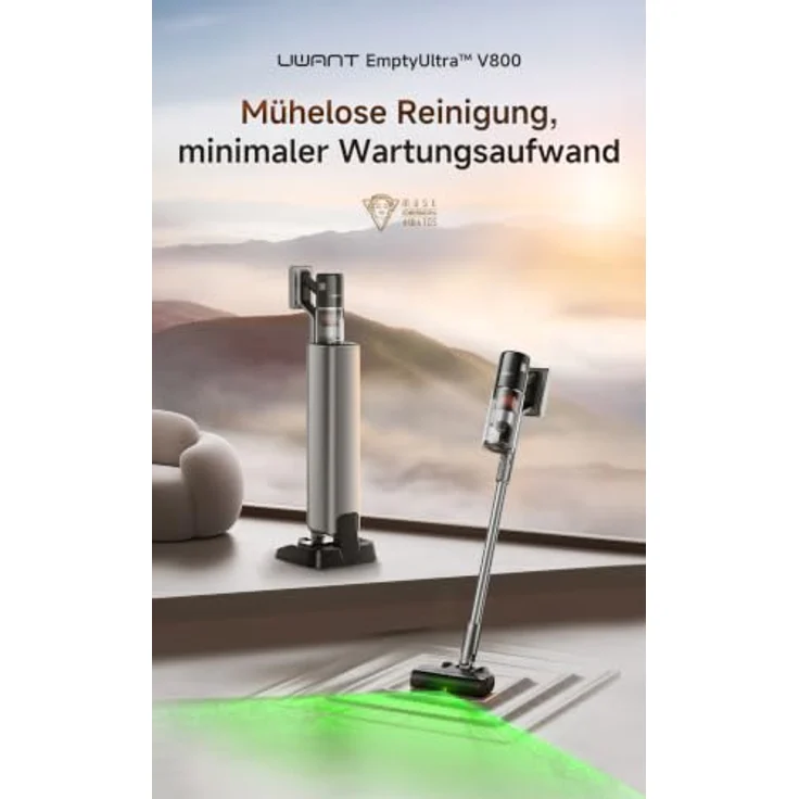 UWANT V800, Bodenstaubsauger mit 480AW Hurrikansaugleistung und selbstreinigendem System – Bild 2