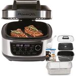 PowerXL MultiCooker Frittierkorb-Set - Heißluftfritteuse, Backofen, Bratpfanne uvm. - 5,7 Liter - 12 Kochprogramme - Airfryer - 80% weniger Fett - PowerXL Multi-Cooker 12-in-1 Hot Pot, schwarz