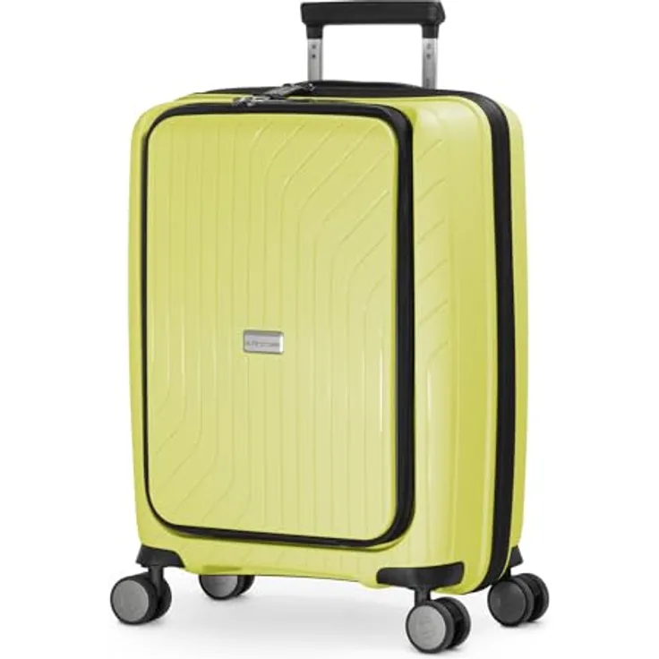 Hauptstadtkoffer TXL Reisetrolley in 3 Größen, Hartschalen-Schutzhülle aus Polypropylen, robust und leicht, Limettengrün, Laptop Rollkoffer, Koffer